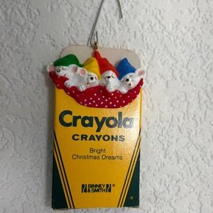 VINTAGE 1987 Hallmark crayola Christmas‎ ornament